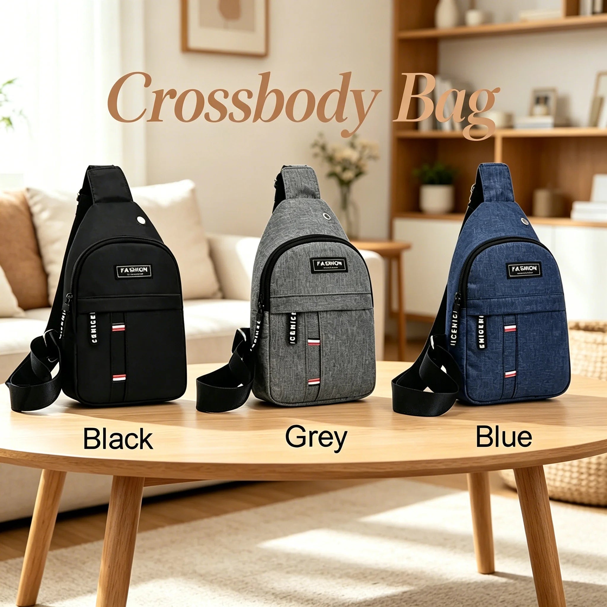 Waterproof Sling Chest Crossbody USA Bag Sport Travel Outdoor Bag Practical Casual Daily Carry Capacity Bags - Ammpoure