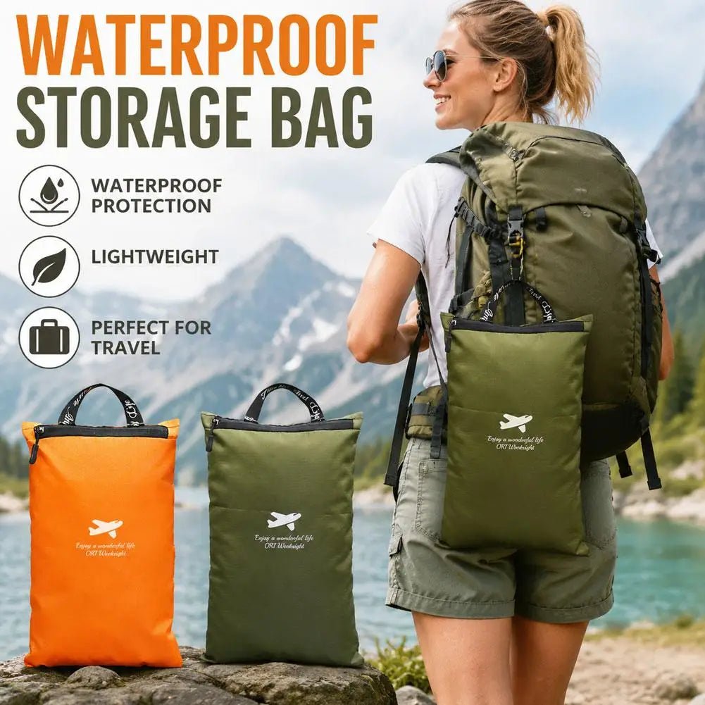 Waterproof Storage Bag USA Portable Travel Pouch & Luggage Organizer for Swimming, Gym, Camping, Beach, Clothes & Toiletries - Ammpoure