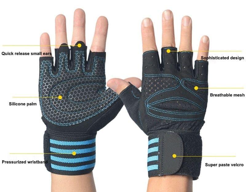 handschuhe für crossfit Weightlifting Gloves with Wrist Support for Heavy Exercise Body Buildi