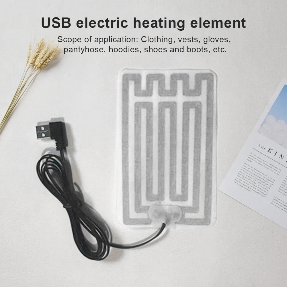 Winter Warm Insoles Heated USB Electric Foot Warming Pad Feet Warmer Pad Mat Outdoor Sports skiing Heating Insoles for Men and W - Ammpoure