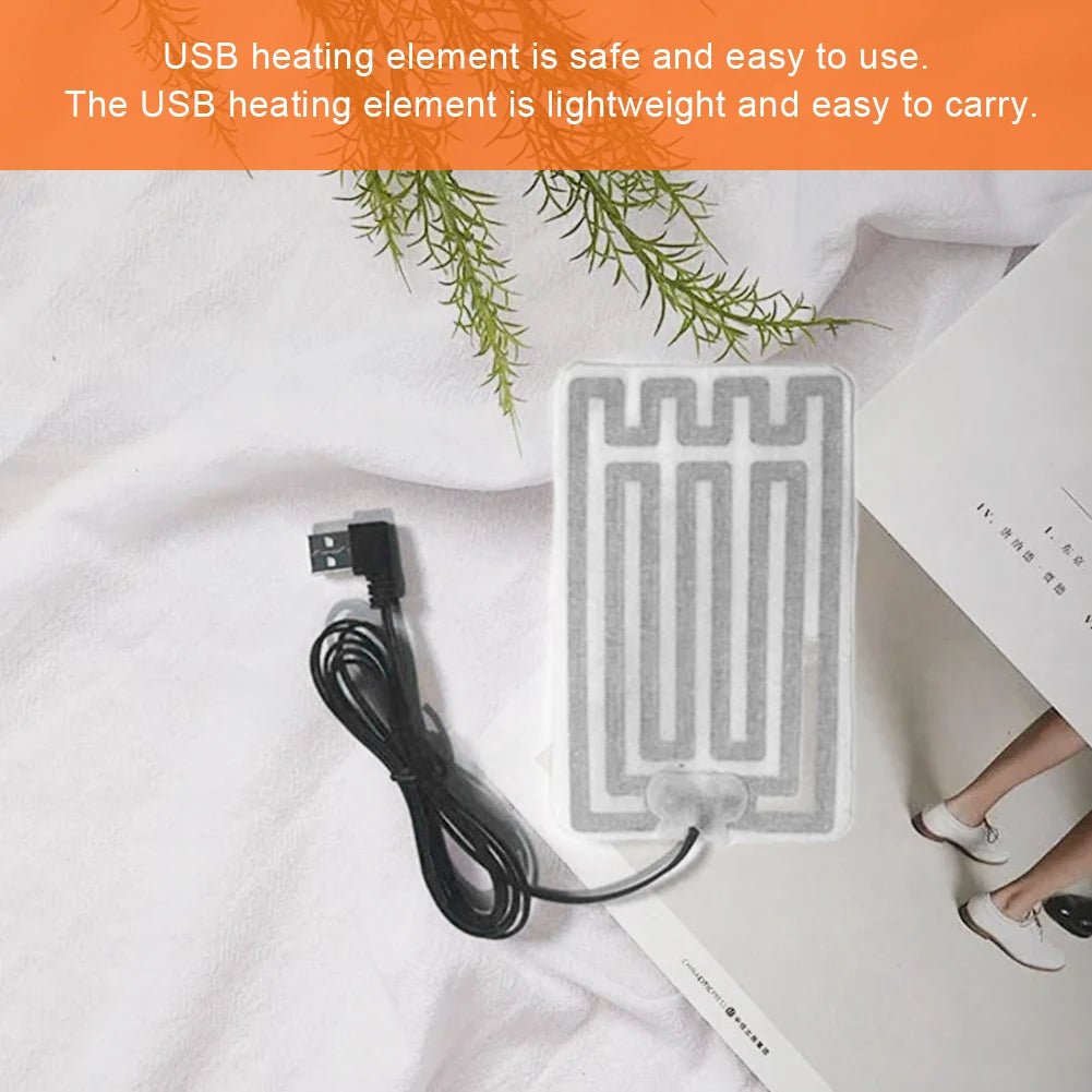 Winter Warm Insoles Heated USB Electric Foot Warming Pad Feet Warmer Pad Mat Outdoor Sports skiing Heating Insoles for Men and W - Ammpoure