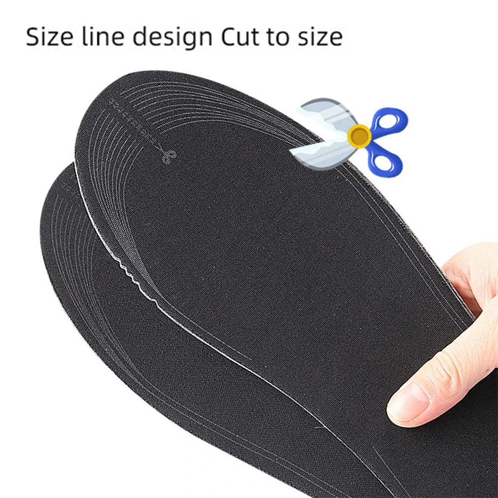 Winter Warm Insoles Heated USB Electric Foot Warming Pad Feet Warmer Pad Mat Outdoor Sports skiing Heating Insoles for Men and W - Ammpoure