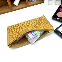 Load image into Gallery viewer, Women Cosmetic Bag Portable Cute Multi-function Beauty Zipper Travel Letter Makeup Bags Pouch Toiletry Organizer Holder Toiletry - Ammpoure Wellbeing 🇬🇧
