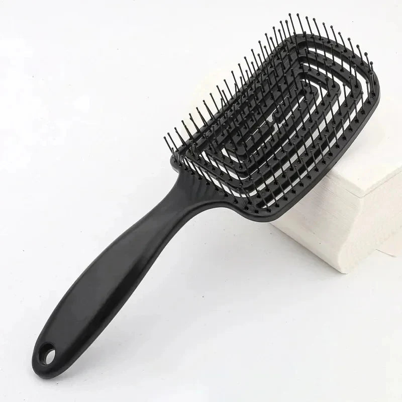 Women's Salon Wet Hair Brush Canada Anti-Static Scalp Massage Detangling Comb Styling Hairdressing Tool 1PC - Ammpoure