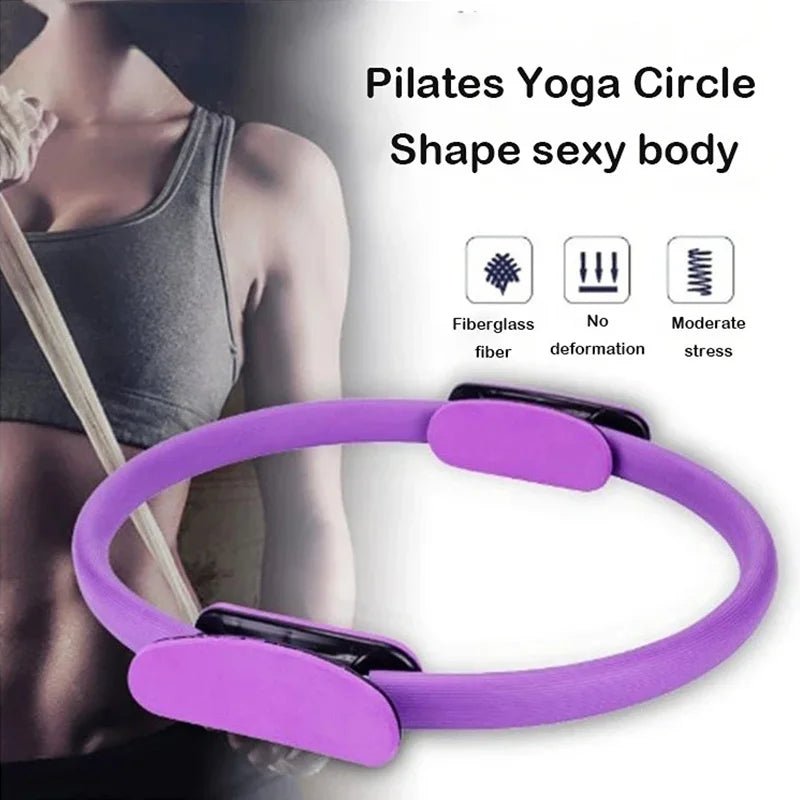 Yoga Fitness Ring Pilates Ring Women Girl Exercise Home Resistance Elasticity Yoga Gym Workout Pilates Circle Yoga Circle ﻿ - Ammpoure
