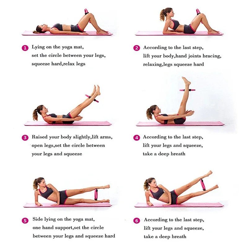 Yoga Fitness Ring Pilates Ring Women Girl Exercise Home Resistance Elasticity Yoga Gym Workout Pilates Circle Yoga Circle ﻿ - Ammpoure