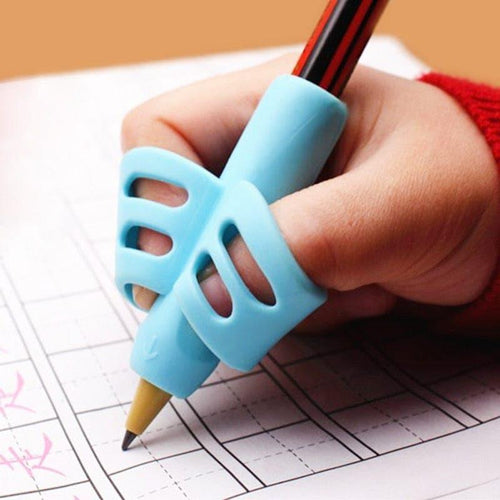 1-3 Pcs Children Writing Pencil Pen Holder Kids Learning Practise Silicone Pen Aid Posture Correction Device for Students - Ammpoure Wellbeing 🇬🇧