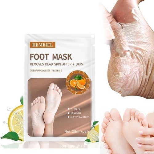 1 Pair Feet Mask Peel Moisturizing Mask, Vitamin C - Ammpoure Wellbeing 🇬🇧