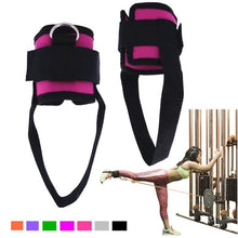 Load image into Gallery viewer, 1 Pair Fitness Exercise Resistance Band Ankle Straps Cuff for Cable Machines Ab Leg Glute Training Home Gym Fitness Equipment - Ammpoure Wellbeing 🇬🇧

