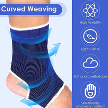 Load image into Gallery viewer, 1 Pair Professional Elastic Knitted Ankle Support Band Ankle Brace for Ankle Sprain Sports Protects Shoes Ankle Therapy - Ammpoure Wellbeing 🇬🇧

