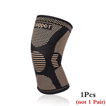Load image into Gallery viewer, 1 Piece Copper Knee Protector Joint Support Knee Pads for Arthritis Joint Pain Relief Compression Knee Sleeve for Sports Fitness - Ammpoure Wellbeing 🇬🇧
