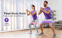 Load image into Gallery viewer, 105lb Long Resistance Loop Band Set Unisex Fitness Yoga Elastic Bands Hip Circle Thigh Squat Band Workout Gym Equipment for Home - Ammpoure Wellbeing 🇬🇧
