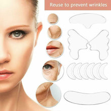 Load image into Gallery viewer, 18 pieces Reusable Silicone Anti Wrinkle Patches for Women and Men for Face, Forehead, Under Eye - Ammpoure London
