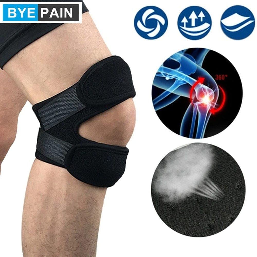 1Pc Adjustable Knee Patellar Tendon Support Strap Band Knee Support Brace Pads for Running Basketball Outdoor Sport - Ammpoure Wellbeing 🇬🇧