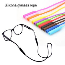 Load image into Gallery viewer, 1PC Adjustable Silicone Eyeglasses Straps Sunglasses String Ropes Glasses Chain Sports Band Holder Elastic Anti Slip Cords - Ammpoure Wellbeing 🇬🇧
