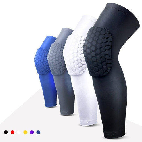 1PC Basketball Knee Pads Protector Compression Sleeve Honeycomb Foam Brace Kneepad Fitness Gear Volleyball Support - Ammpoure Wellbeing 🇬🇧