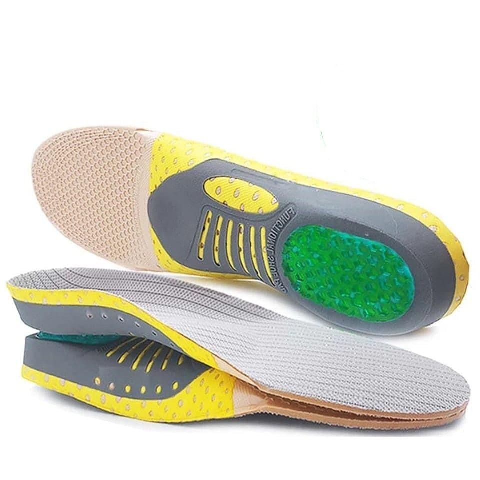 2 pieces Orthopedic Insoles Orthotics Flat Foot Health Sole Pad For Shoes Insert Arch Support Pad For Plantar fasciitis Feet Care Insoles - Ammpoure Wellbeing 🇬🇧
