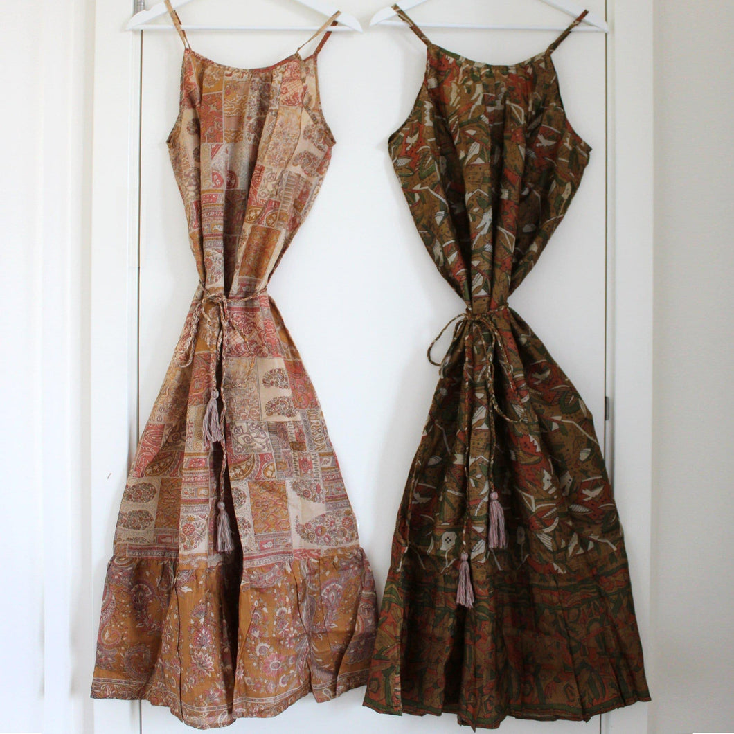 2 Recycled Silk Dresses - Ammpoure London