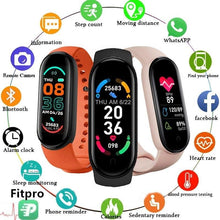 Load image into Gallery viewer, 2021 New M6 Smart Watch Men Women Fitness Sports Smart Band Fitpro Version Bluetooth Music Heart Rate Take Pictures Smartwatch - Ammpoure Wellbeing 🇬🇧
