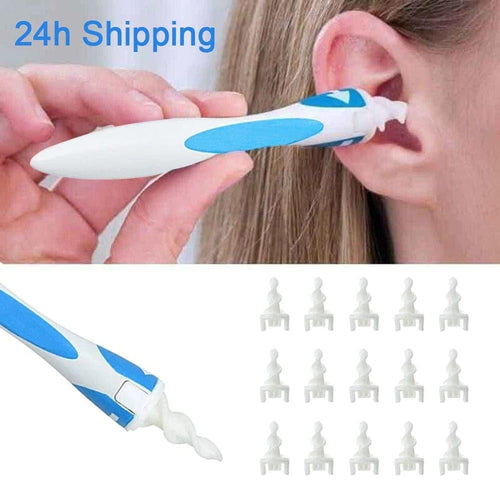 2022 Hot Ear Cleaner Silicon Ear Spoon Tool Set 16 Pcs Care Soft Spiral For Ears Cares Health Tools Cleaner Ear Wax Removal Tool - Ammpoure Wellbeing 🇬🇧