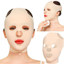 Load image into Gallery viewer, 3D Reusable Breathable Anti Wrinkle Sleep Mask - Slimming Bandage, V Face Shaper - Ammpoure London
