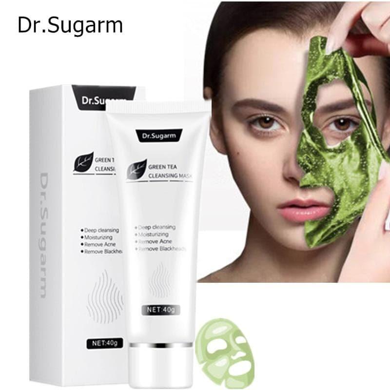 40g Dr. Sugarm Green Tea Blackhead Mask Skin Care Remove Acne Nose Deep Cleansing - Ammpoure London