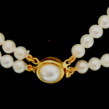 Load image into Gallery viewer, 5mm Natural Fresh Water Cultured Pearl Necklace (Double Strand) - Ammpoure London
