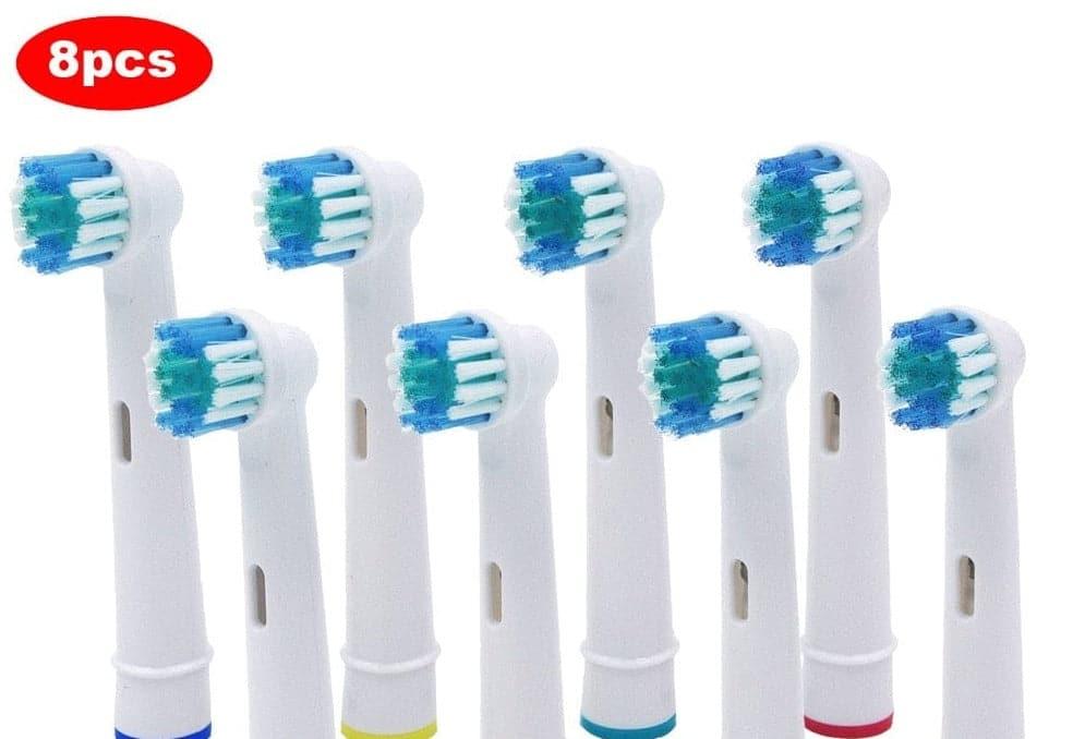 8x Replacement Brush Heads For Oral-B Electric Toothbrush Fit Advance Power/Pro Health/Triumph/3D Excel/Vitality Precision Clean - Ammpoure Wellbeing 🇬🇧