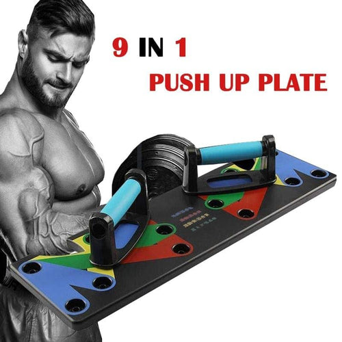 9 in 1 Push Up Rack Board Men Women Fitness Exercise Push-up Stand BodyBuilding Tool Training Workout Home GYM Fitness Equipment - Ammpoure Wellbeing 🇬🇧
