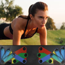 Load image into Gallery viewer, 9 in 1 Push Up Rack Board Men Women Fitness Exercise Push-up Stand BodyBuilding Tool Training Workout Home GYM Fitness Equipment - Ammpoure Wellbeing 🇬🇧
