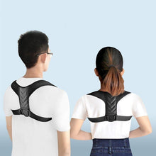 Load image into Gallery viewer, Adjustable Back Shoulder Posture Corrector Belt Clavicle Spine Support Brace Reshape Body Health Fixer Tape corrector de postura - Ammpoure Wellbeing 🇬🇧
