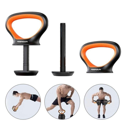 Adjustable Fitness Kettlebell Handle For Use With Weight Plates Home Gym Workout Comfortable Kettle Bell Grip Dumbbell Equipment - Ammpoure Wellbeing 🇬🇧