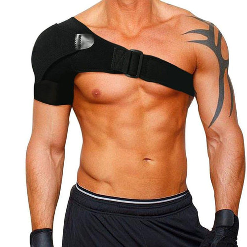 Adjustable Gym Sports Care Single Shoulder Support Belt - Ammpoure Wellbeing 🇬🇧