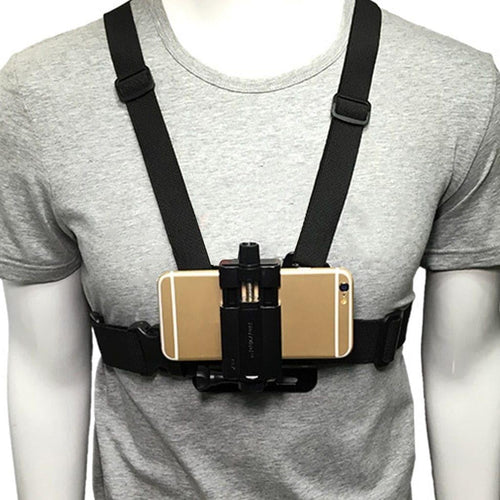 Adjustable Mobile Phone Holder Chest Mount Harness for iPhone, Samsung, Xiaomi, Huawei more - Ammpoure London