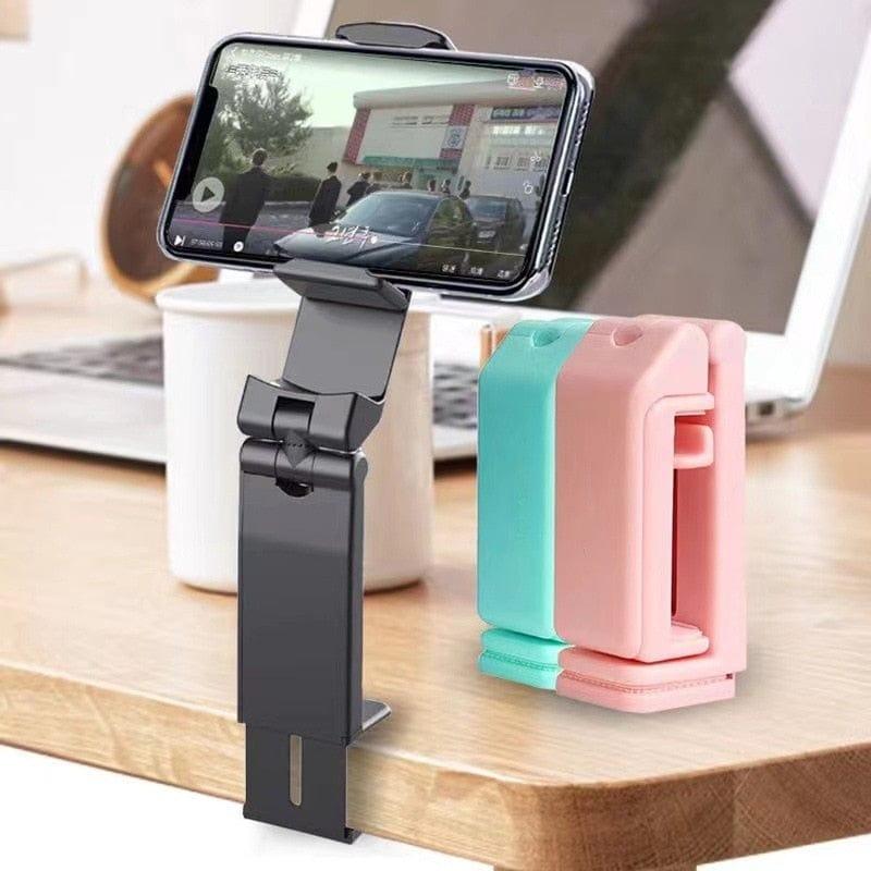 Airplane Phone Holder Portable Travel Stand Desk Flight Foldable Adjustable Rotatable Selfie Holding Train Seat Stand Support - Ammpoure Wellbeing 🇬🇧