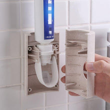 Load image into Gallery viewer, Automatic Toothpaste Dispenser non-toxic Wall hanger Mount Dust-Proof Toothpaste Squeezer quick take straw toothpaste rack home - Ammpoure Wellbeing 🇬🇧
