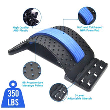 Load image into Gallery viewer, Back Massager Stretcher Support Spine Deck Pain Relief Chiropractic Lumbar Relief Back Stretcher Fitness Massage Equipment - Ammpoure Wellbeing 🇬🇧

