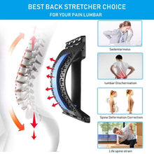 Load image into Gallery viewer, Back Massager Stretcher Support Spine Deck Pain Relief Chiropractic Lumbar Relief Back Stretcher Fitness Massage Equipment - Ammpoure Wellbeing 🇬🇧
