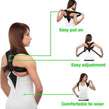 Load image into Gallery viewer, Back Support Adjustable Posture Corrector Belt for Men and Women - Ammpoure London
