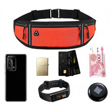 Load image into Gallery viewer, Bumbag, Sports Waist Bag Reflective Strip Fitness Mobile Phone Bag Pocket Waterproof Invisible Running Belt Bag Outdoor Fitness Bag - Ammpoure Wellbeing 🇬🇧
