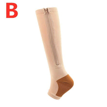 Load image into Gallery viewer, Copper Compression Sock Compression Stockings Zipper Compression Sock with Zip Chaussette De Compression Medias Socks - Ammpoure Wellbeing 🇬🇧
