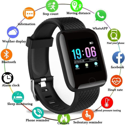 D13 Smart Watch Men Blood Pressure Waterproof Smartwatch Women Heart Rate Monitor Fitness Tracker Watch Sport For Android IOS - Ammpoure Wellbeing 🇬🇧