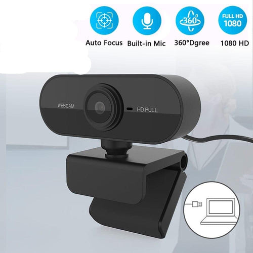 Elecpow HD 1080P Webcam Mini Computer PC Web Camera With Microphone Rotate Camera For Live Broadcast Video Calling Conference - Ammpoure Wellbeing 🇬🇧