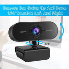 Load image into Gallery viewer, Elecpow HD 1080P Webcam Mini Computer PC Web Camera With Microphone Rotate Camera For Live Broadcast Video Calling Conference - Ammpoure Wellbeing 🇬🇧
