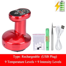 Load image into Gallery viewer, Electric Cupping massage LCD Display Guasha Scraping EMS Body massager Vacuum Cans Suction Cup IR Heating Fat Burner Slimming - Ammpoure Wellbeing 🇬🇧
