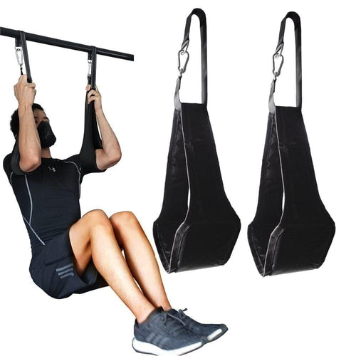 Fitness AB Sling Straps Suspension Rip-Resistant Heavy Duty Pair for Pull Up Bar Hanging Leg Raiser Home Gym Fitness Equipment - Ammpoure Wellbeing 🇬🇧