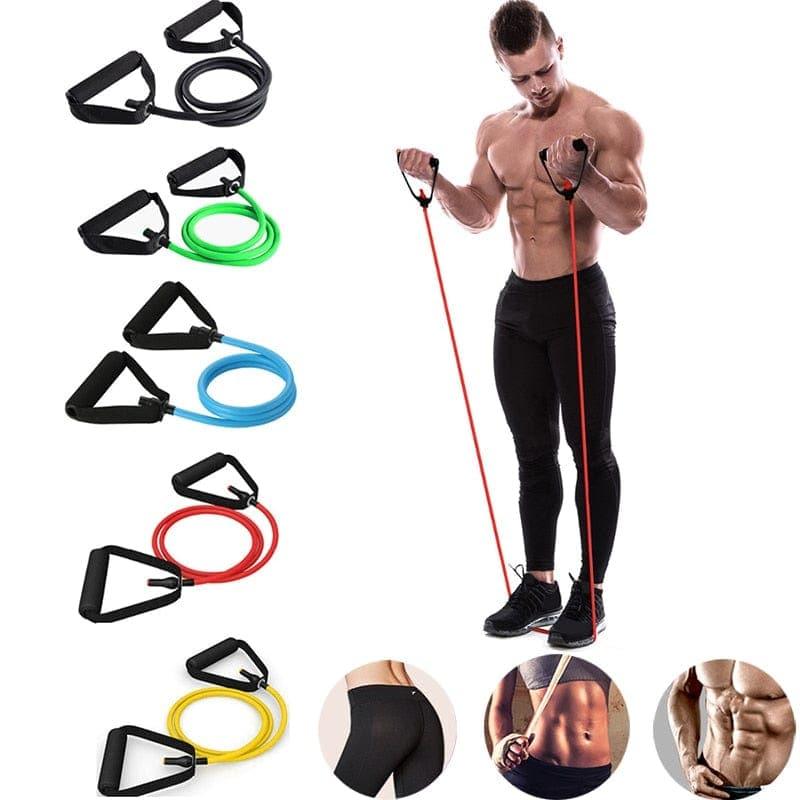 Fitness Resistance Bands Gym Sport Band Workout Elastic Bands Expander Pull Rope Tubes Exercise Equipment For Home Yoga Pilates - Ammpoure Wellbeing 🇬🇧