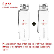 Load image into Gallery viewer, Hot Sale Sports Water Bottle 500/1000ML Protein Shaker Outdoor Travel Portable Leakproof Drinkware Plastic Drink Bottle BPA Free - Ammpoure Wellbeing 🇬🇧
