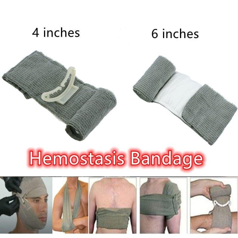 Israeli Bandage Trauma Kit Emergency Compression Bandages Tourniquet Dressing Sterile Roll Hemostasis Bandage Trauma First Aid - Ammpoure Wellbeing 🇬🇧