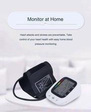 Load image into Gallery viewer, LCD Automatic Blood Pressure Machine Monitor - Ammpoure Wellbeing 🇬🇧
